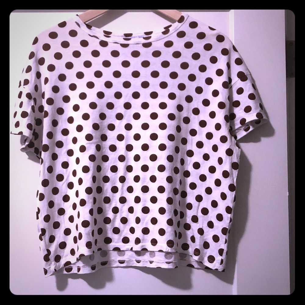 Zara polka dot print t
